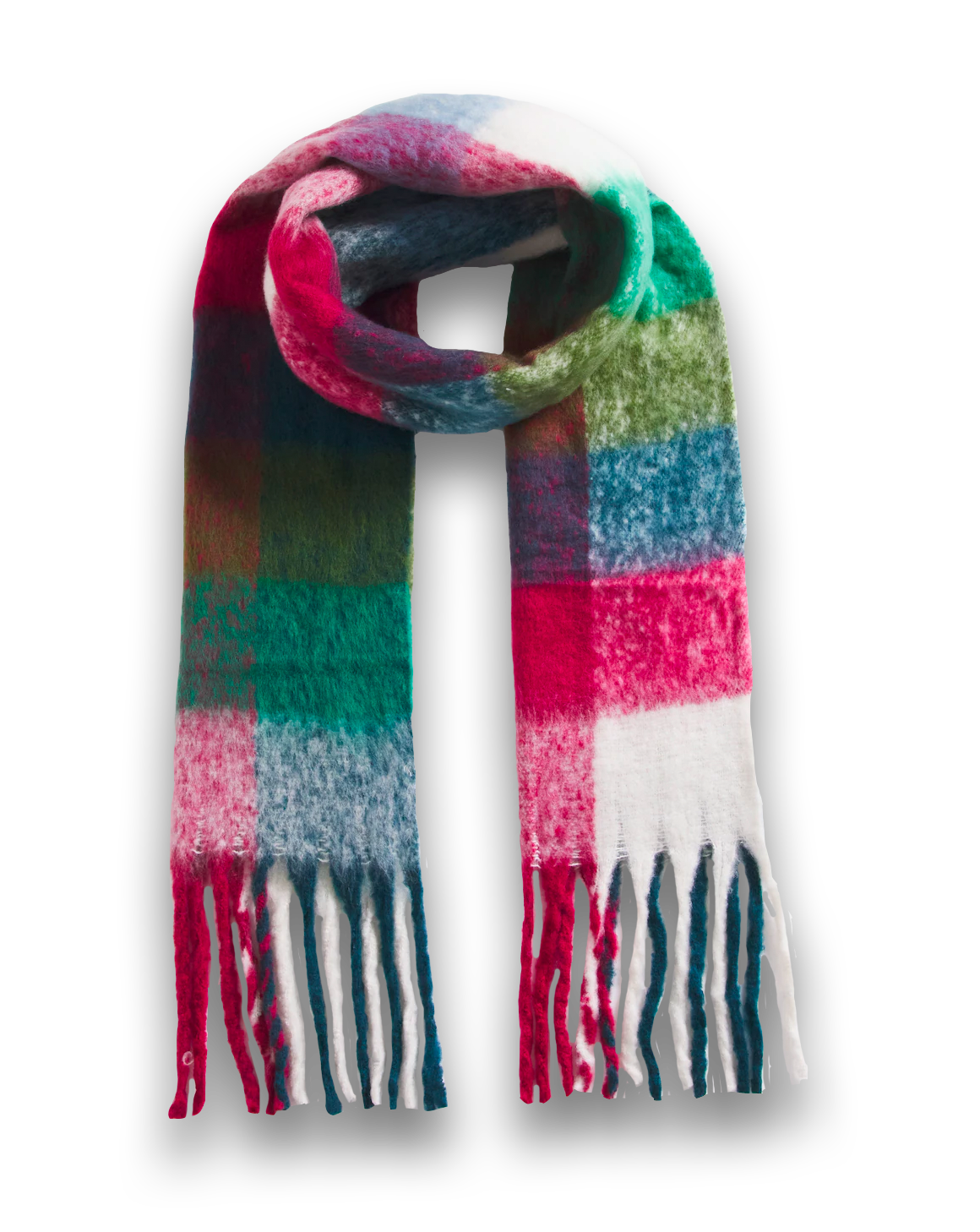 Bright Check Supersoft Blanket Scarf